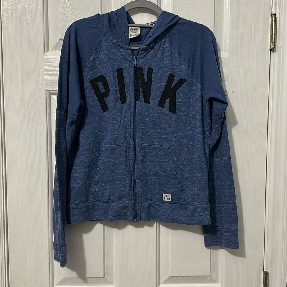 PINK full zip hoodie jacket size medium